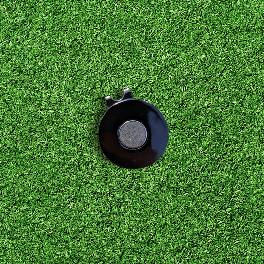 magnetic hat clip for caddie lad golf ball marker